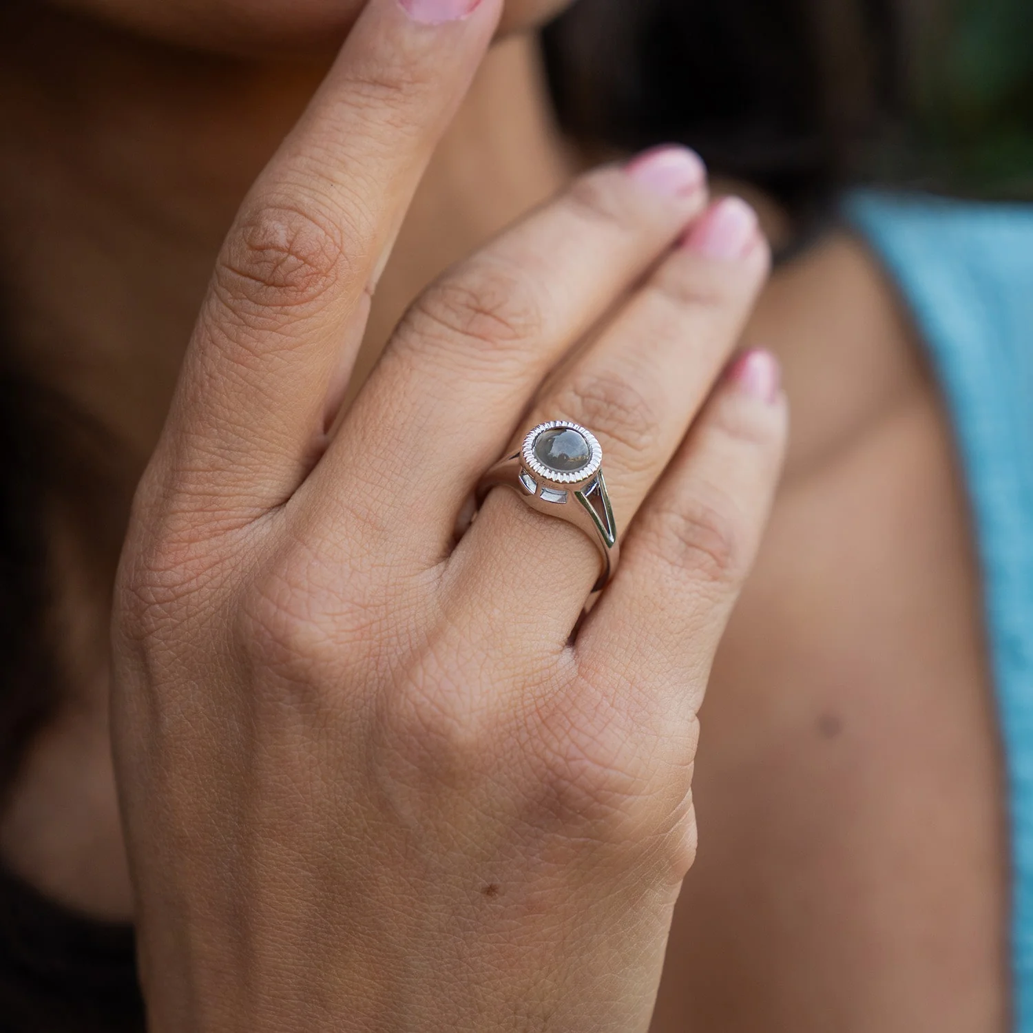 Personalized Circle Photo Ring - Image 4