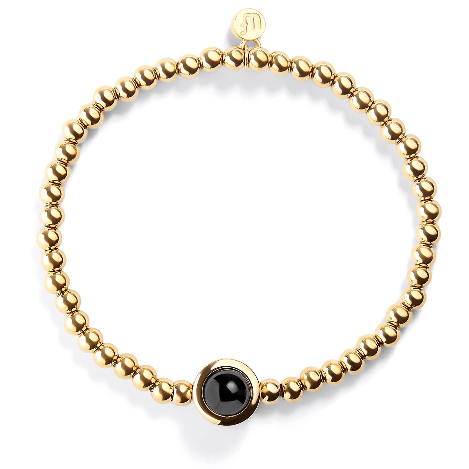 Personalized Circle Photo Stretch Bracelet - Image 3