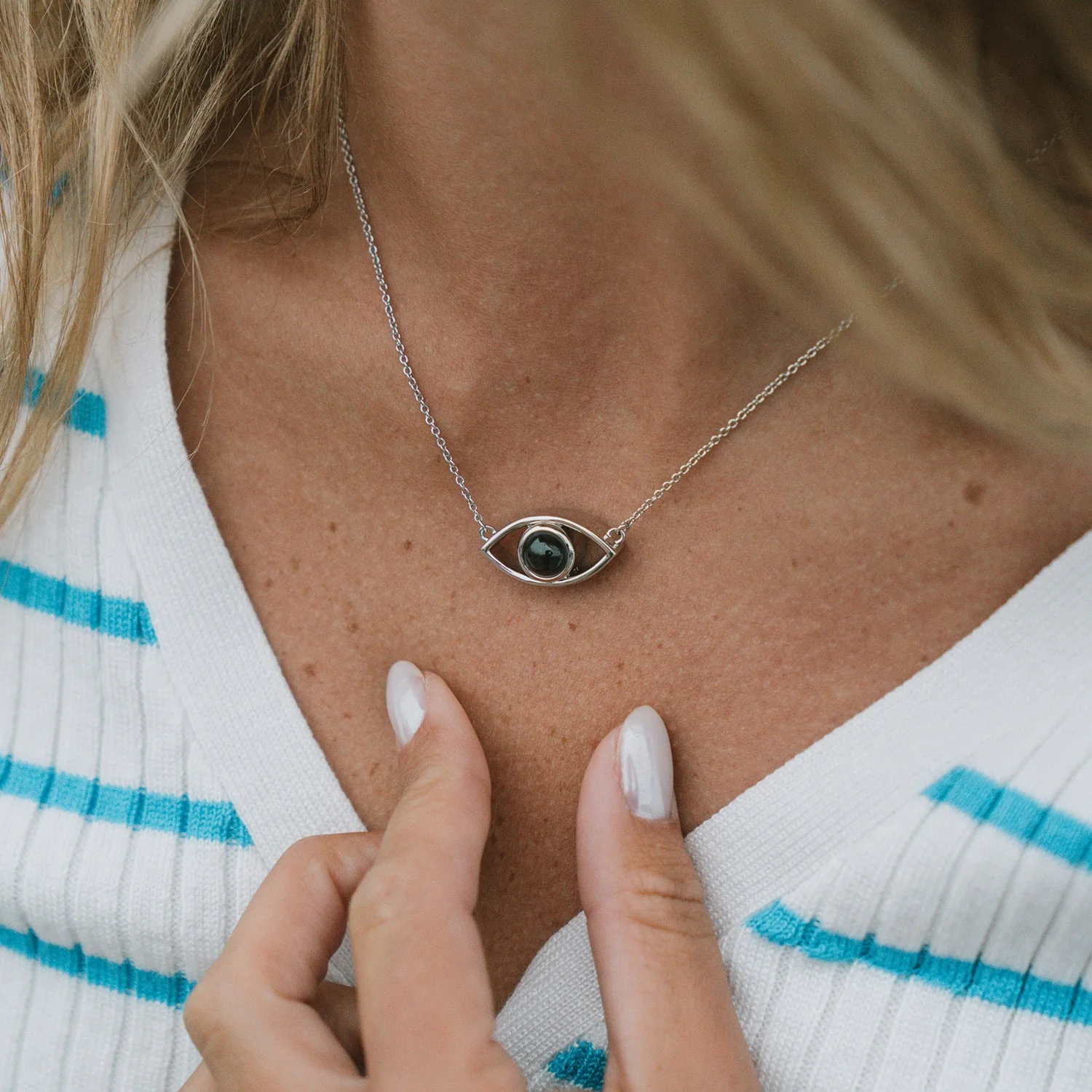Personalized Evil Eye Necklace - Image 4