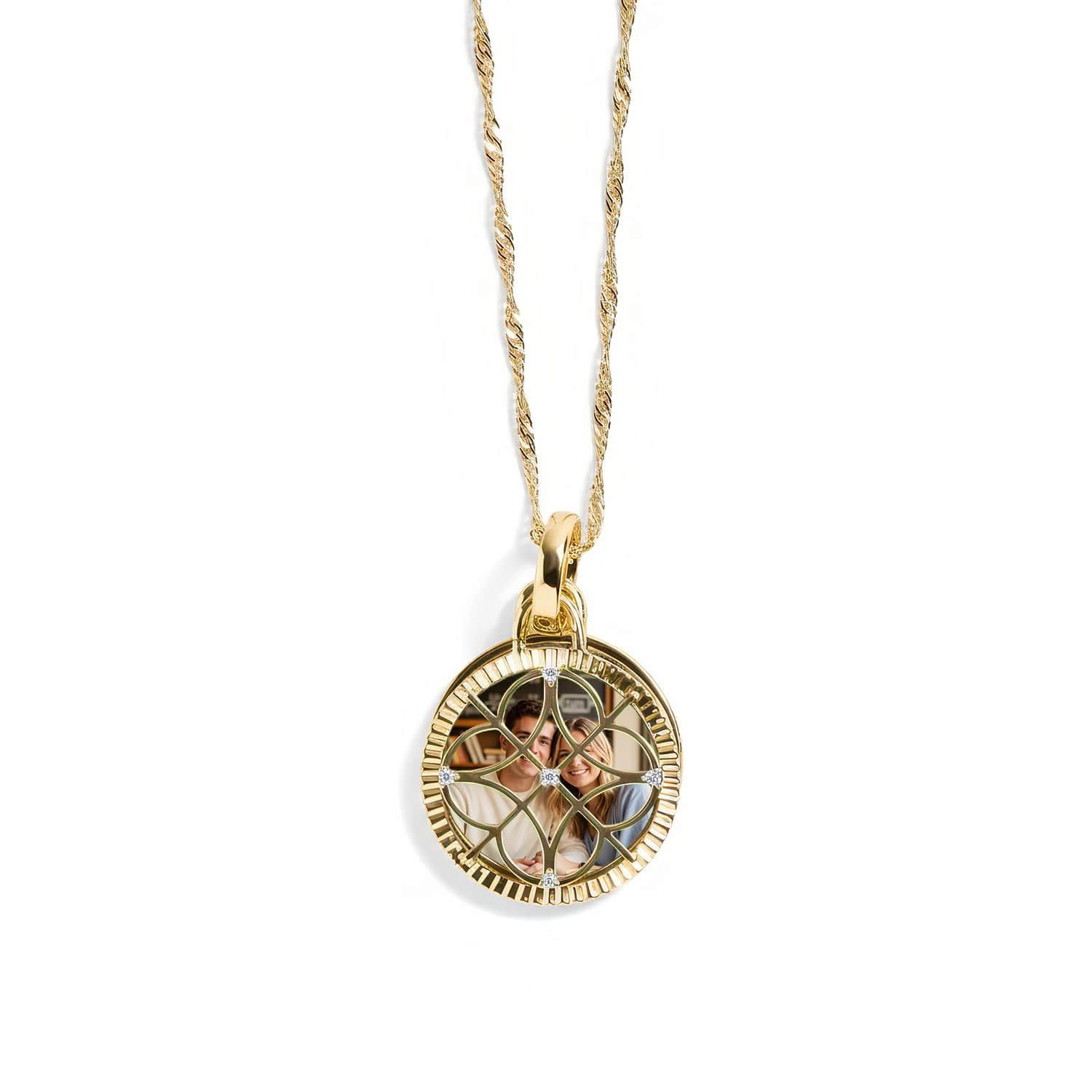 Personalized Filagree Photo Necklace - Image 9