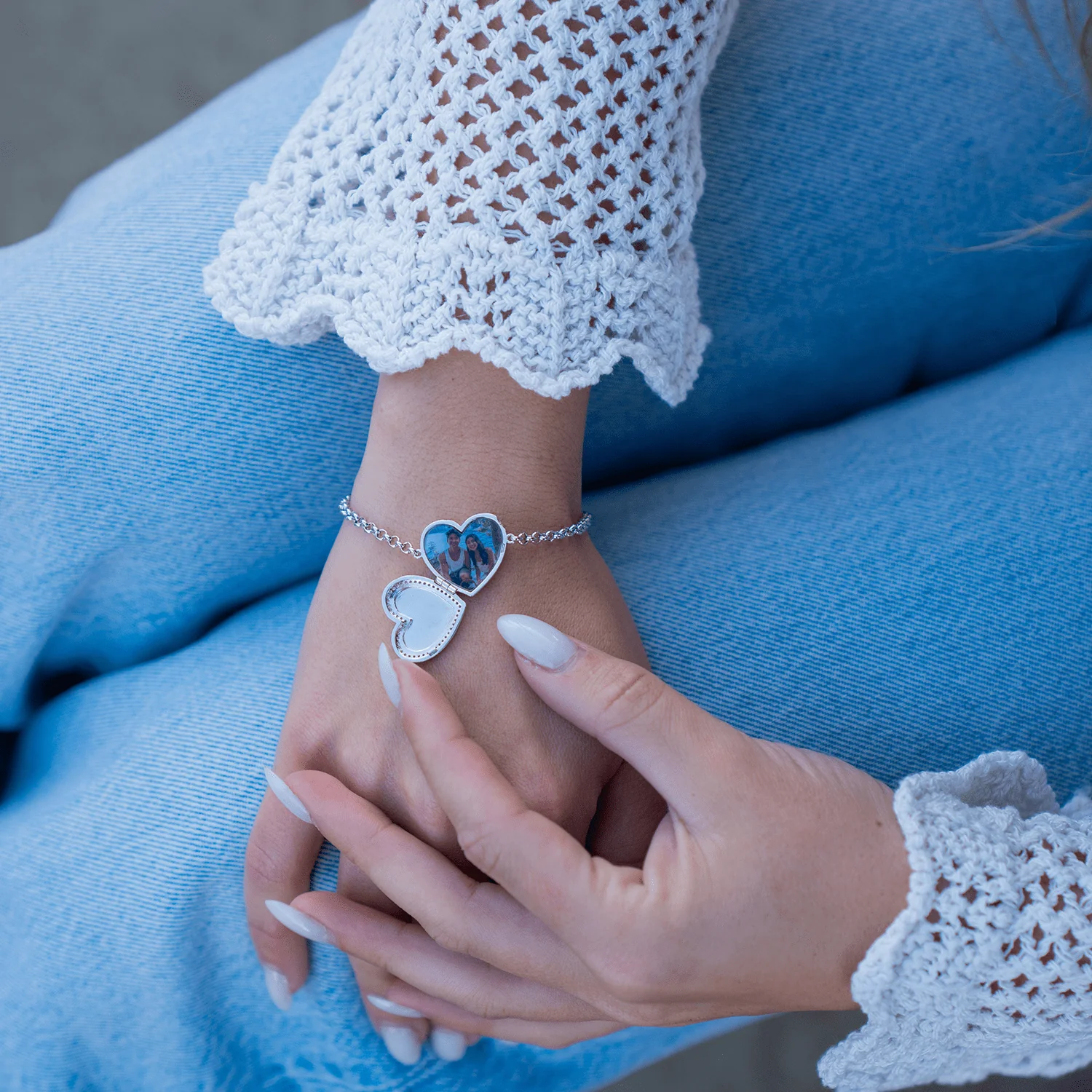 Personalized Heart Locket Bracelet - Image 6