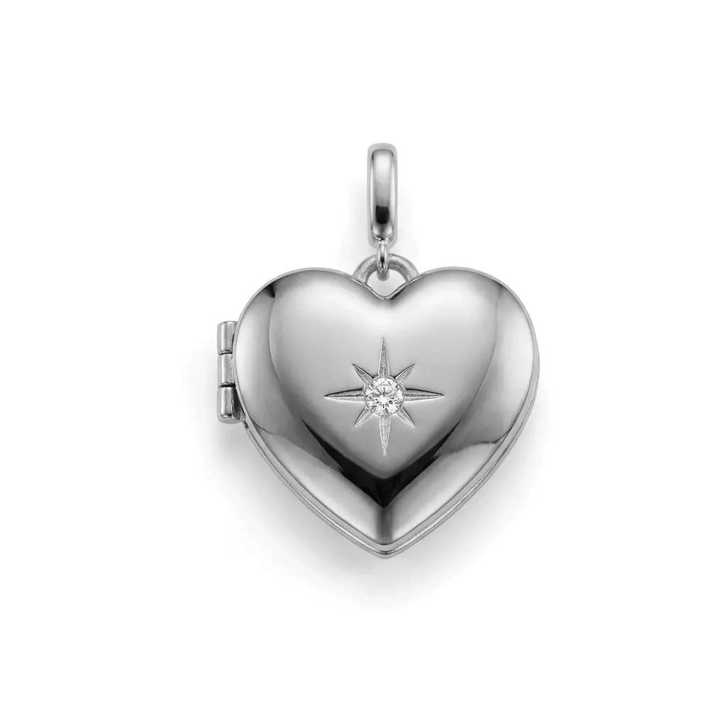 Personalized Heart Locket Charm