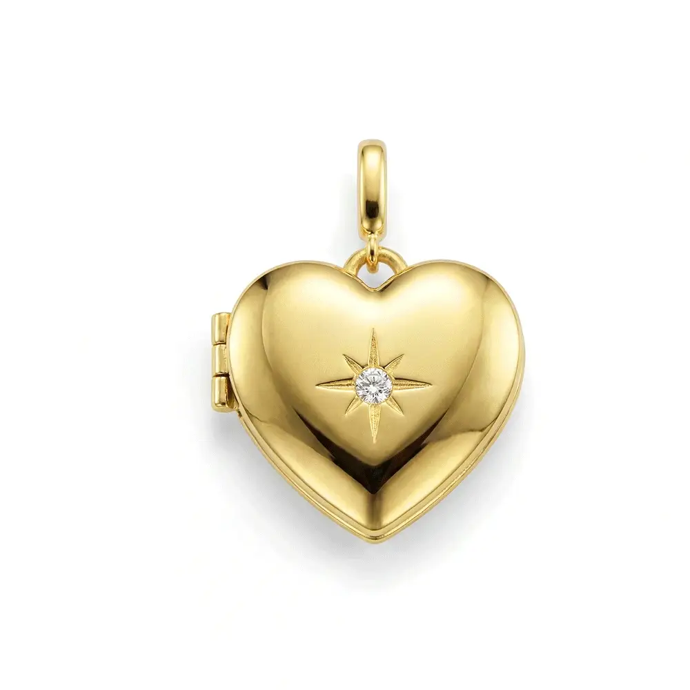 Personalized Heart Locket Charm - Image 2