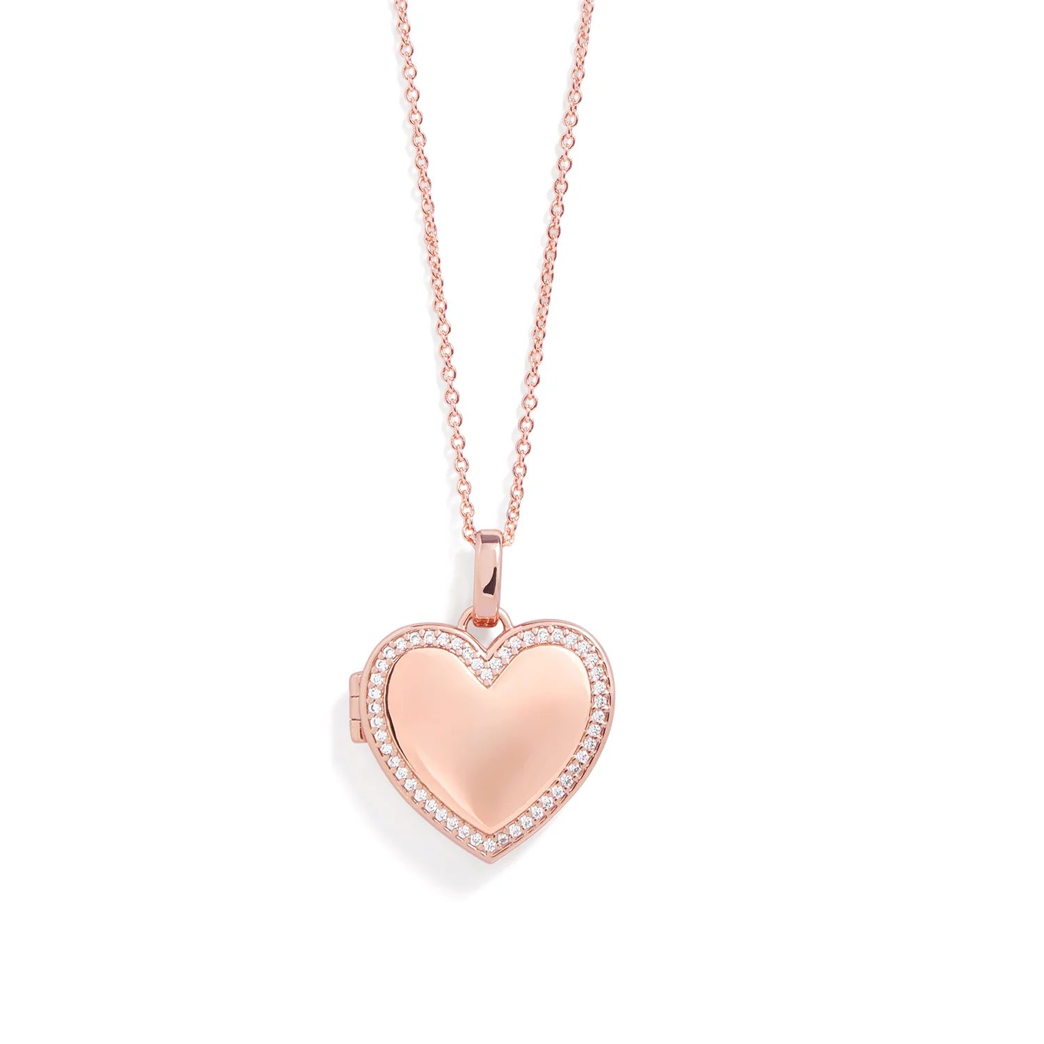 Personalized Heart Locket Necklace - Image 4