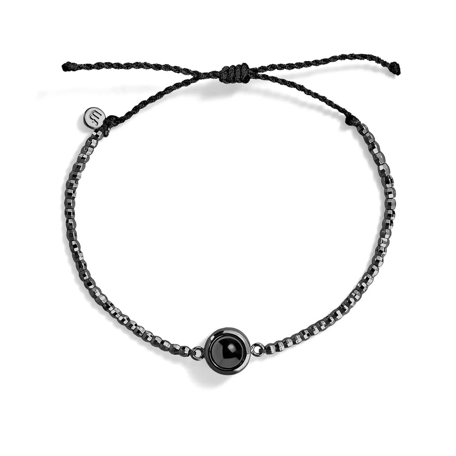 Personalized Metallic Bead Slider Bracelet - Image 3