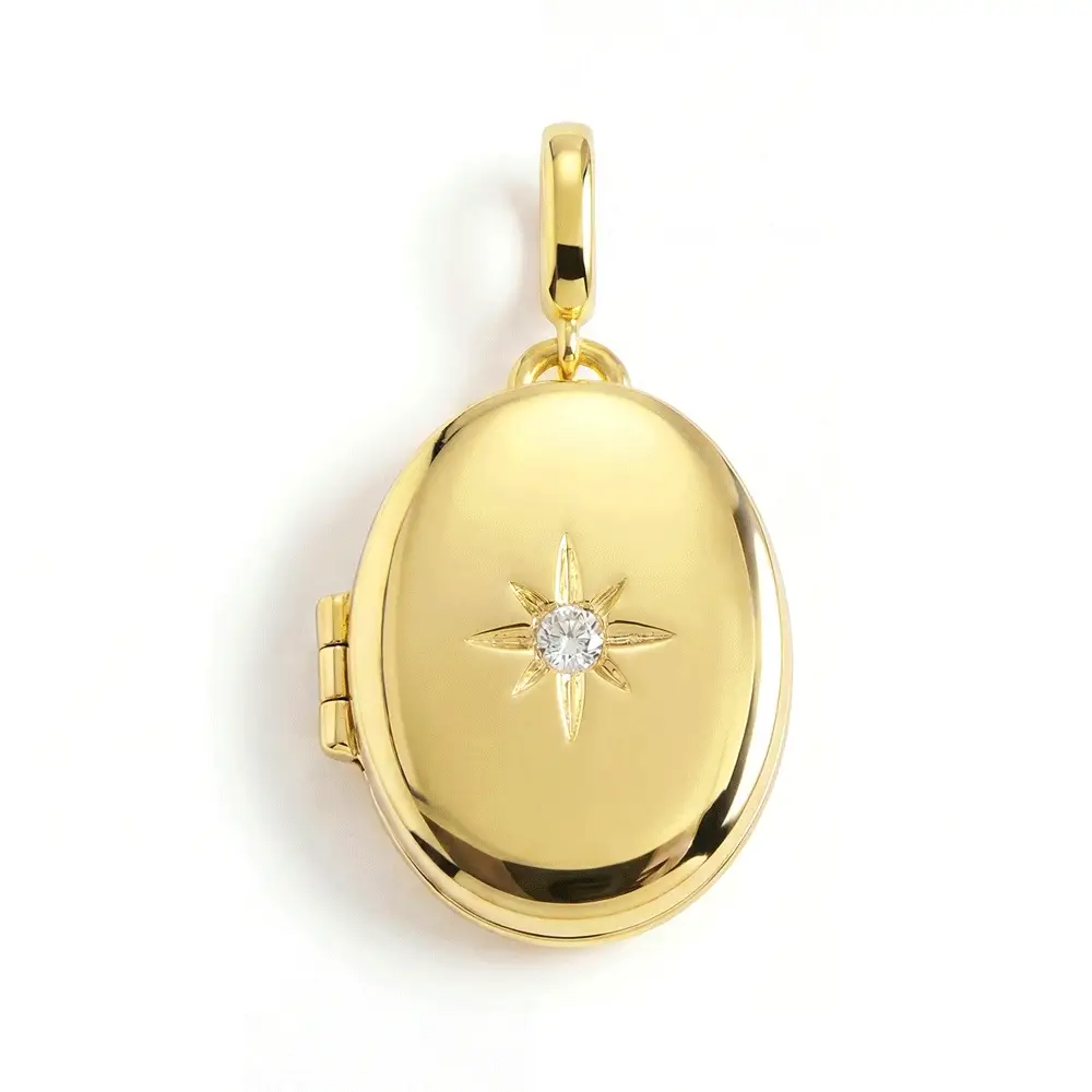 Personalized Oval Locket Charm - Image 2