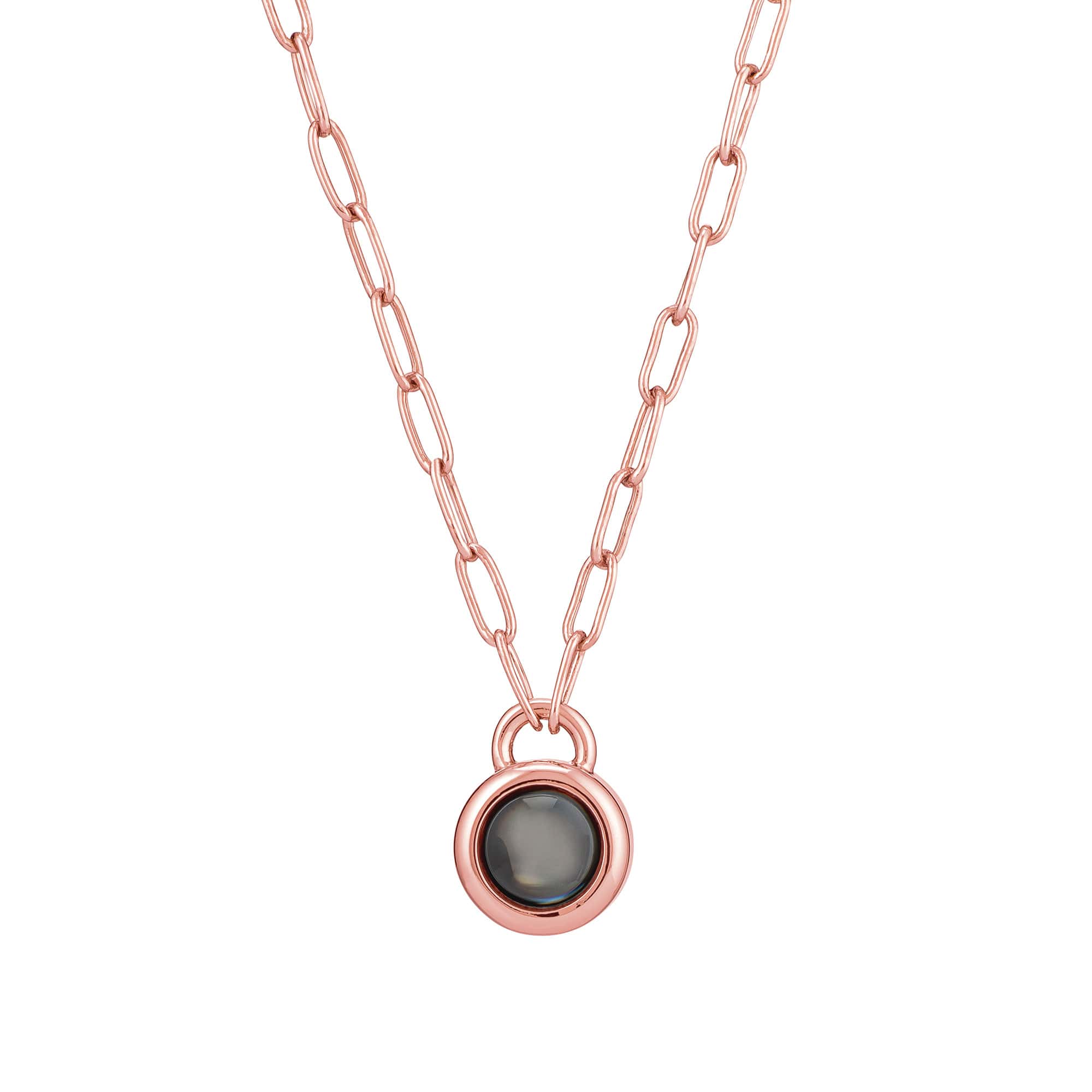 Personalized Paper Clip Chain Photo Necklace - Image 3