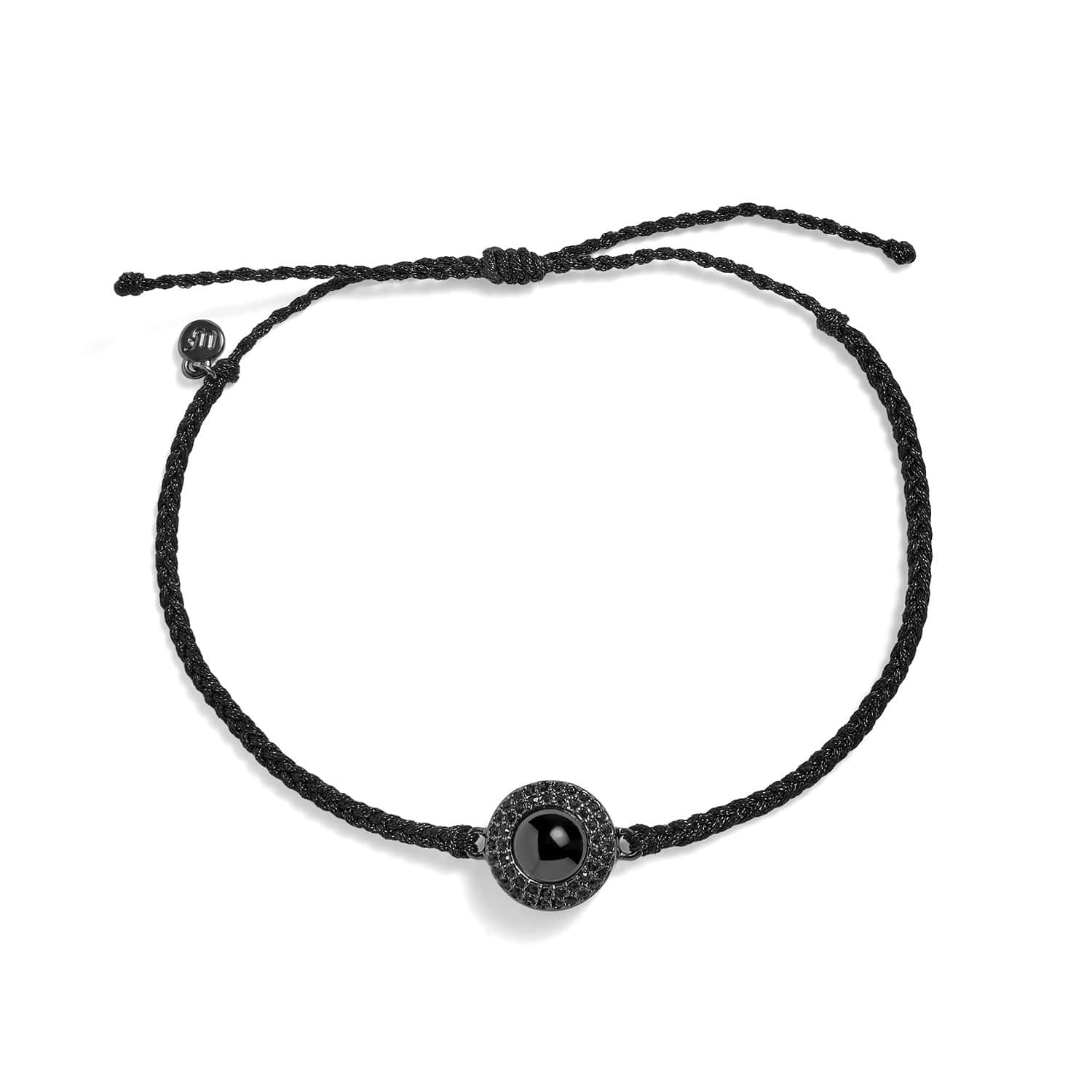 Personalized Pavé Circle Photo Bracelet - Image 4