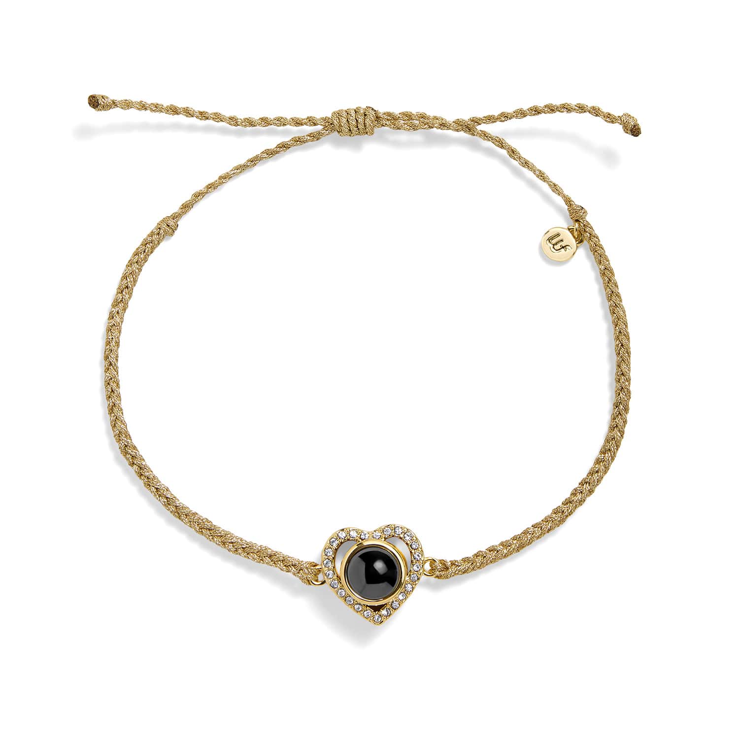Personalized Pavé Heart Photo Bracelet - Image 3