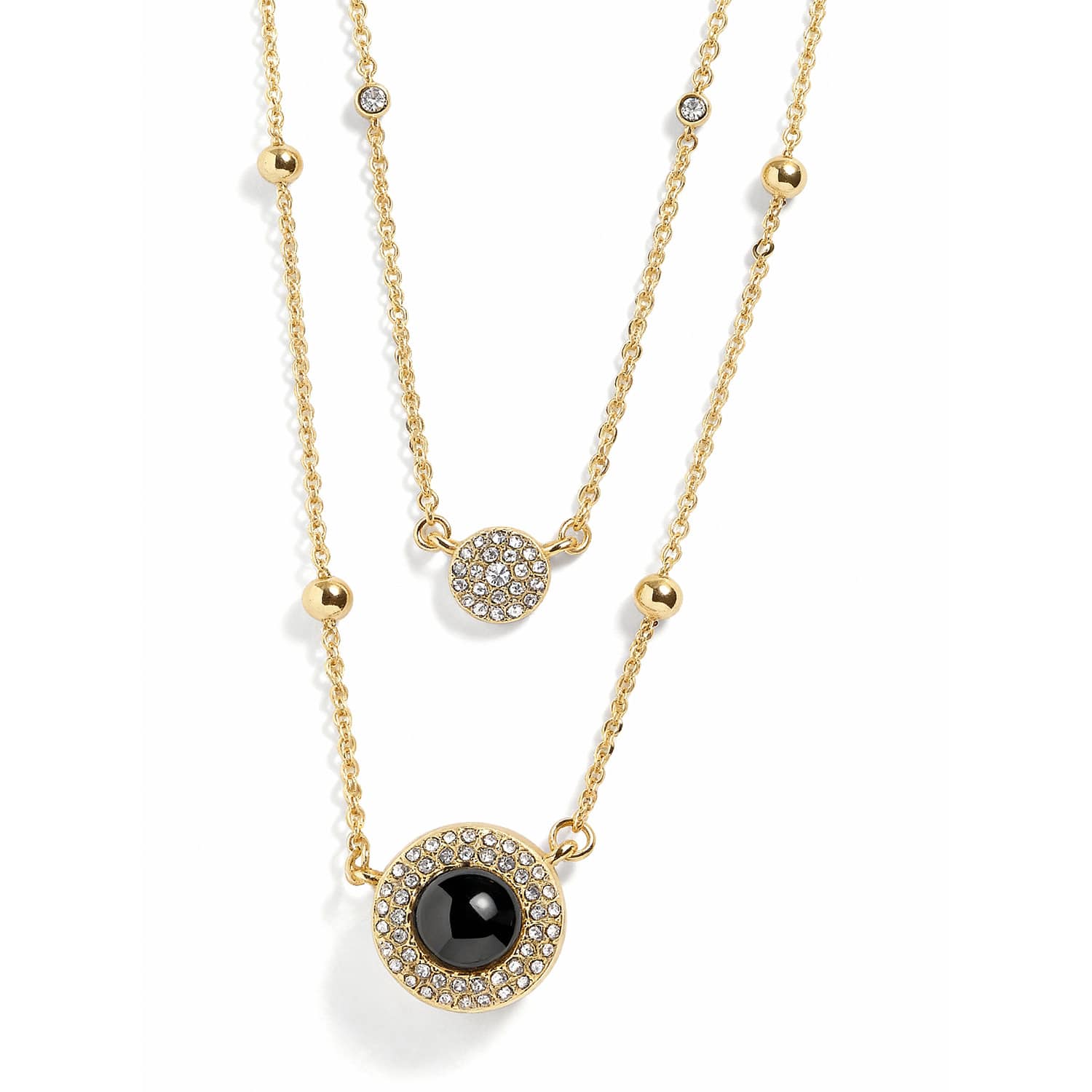 Personalized Pavé Layered Necklace - Image 2