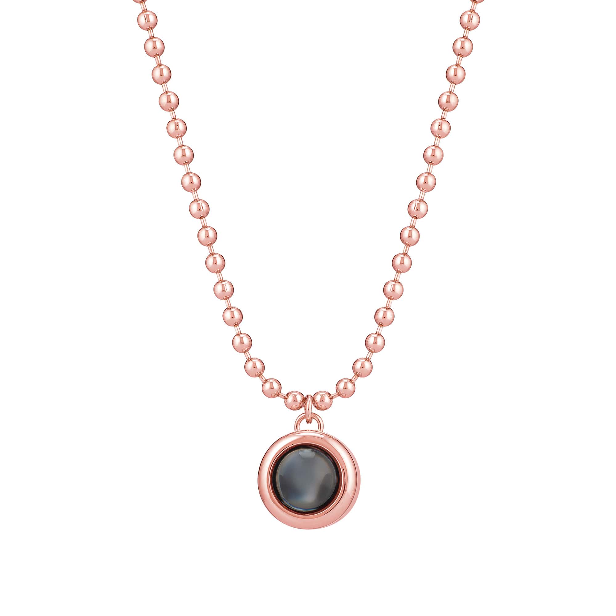 Personalized Ball Shot Photo Necklace - Image 3