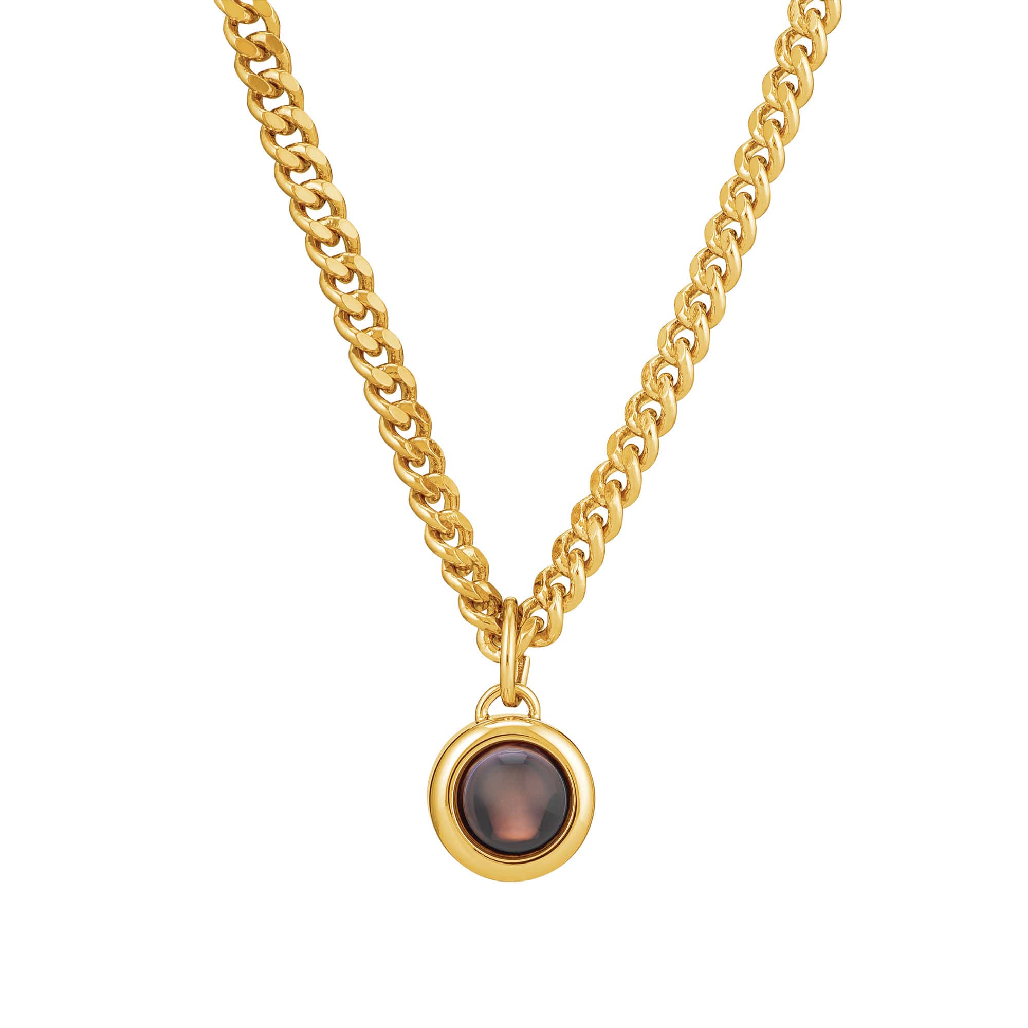 Personalized Curb Chain Photo Necklace - Image 3