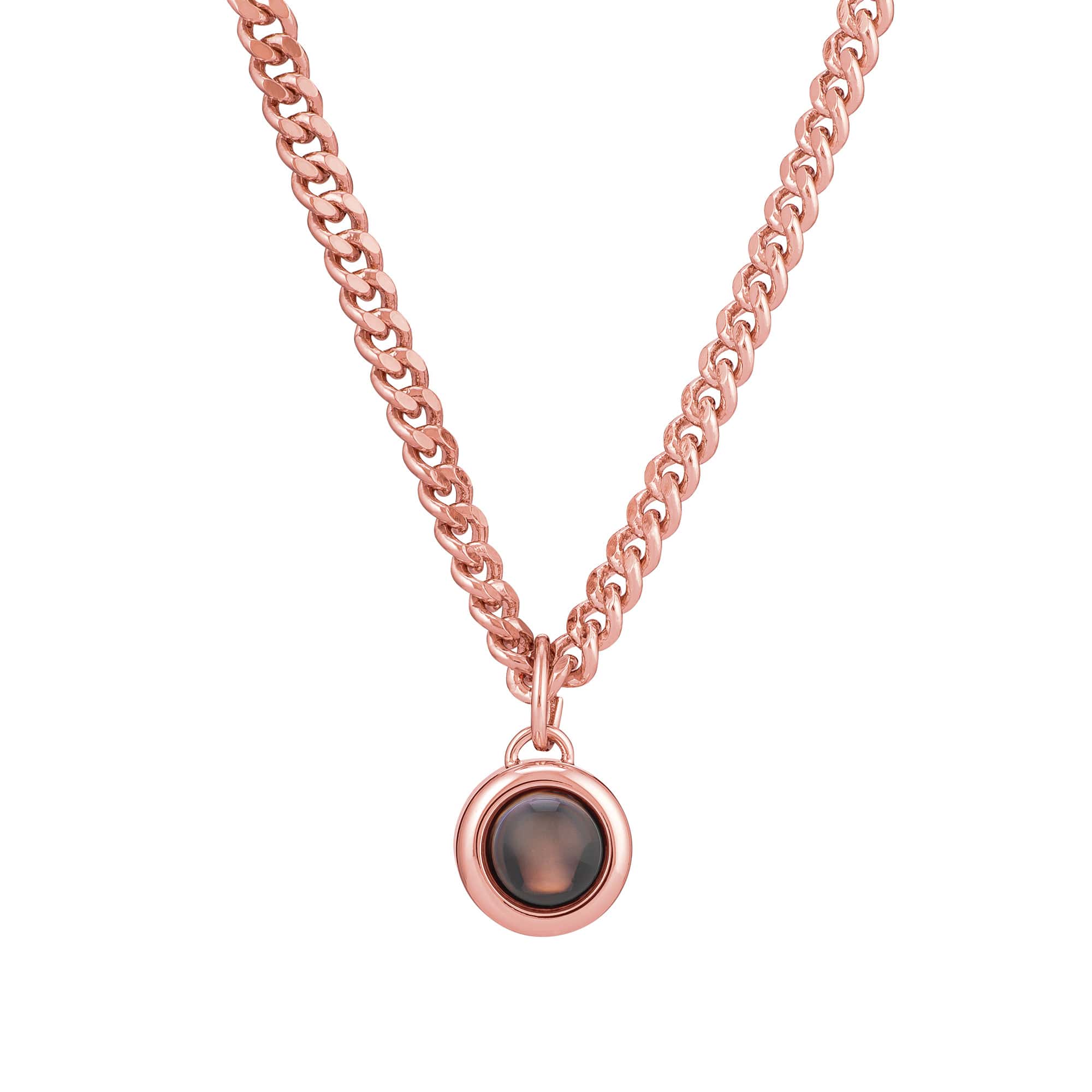 Personalized Curb Chain Photo Necklace - Image 4