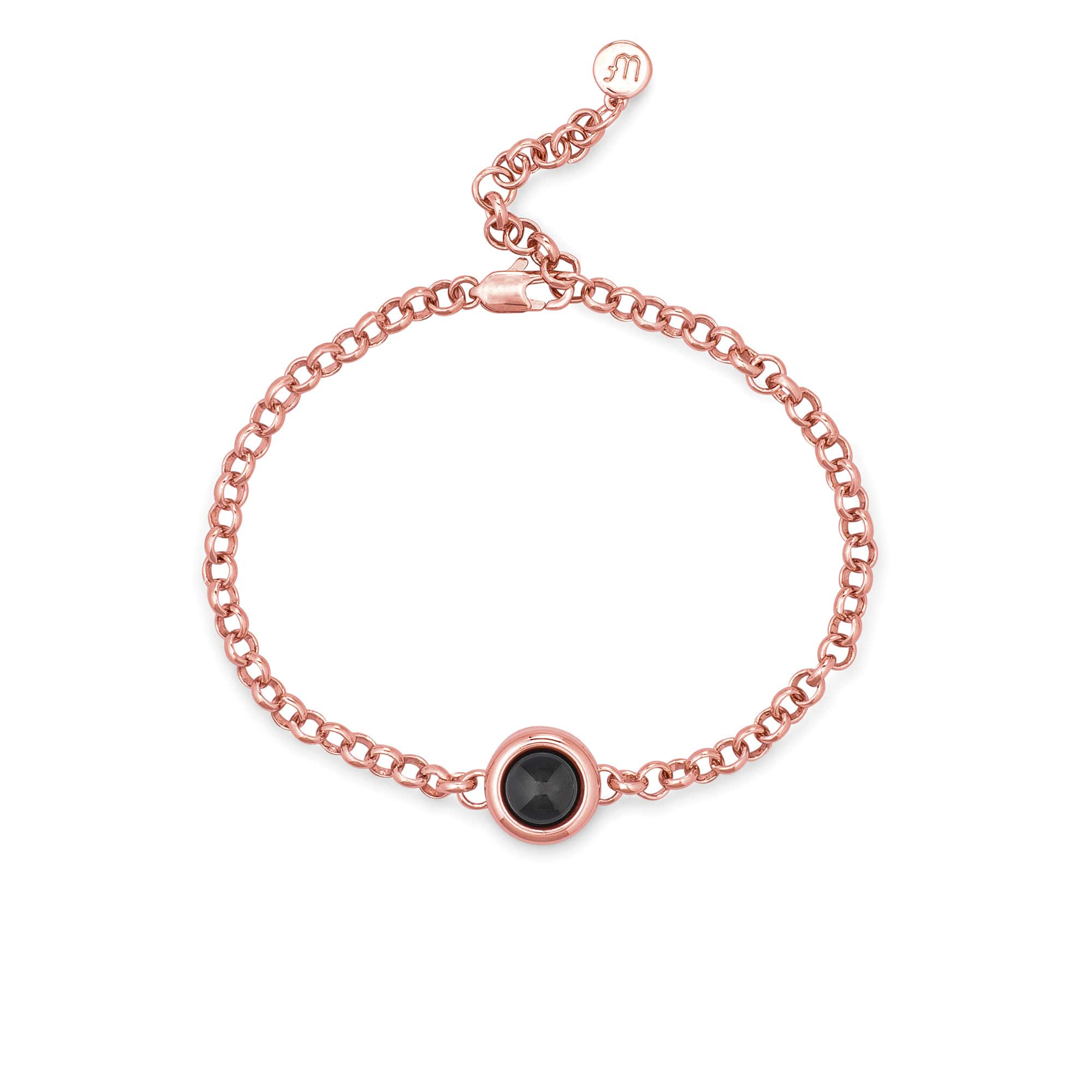 Personalized Rolo Chain Photo Bracelet - Image 3