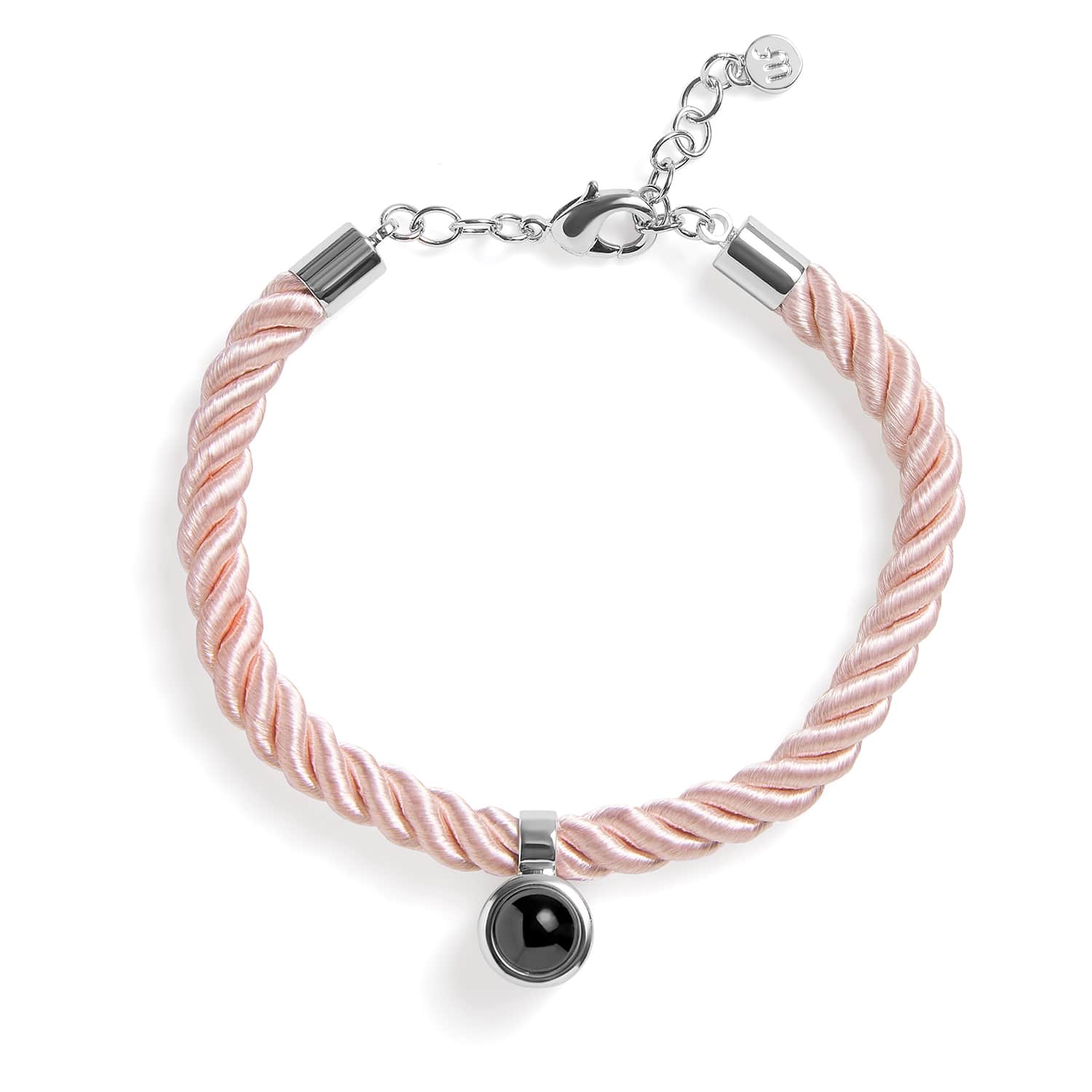 Personalized Rope Circle Photo Bracelet - Image 2