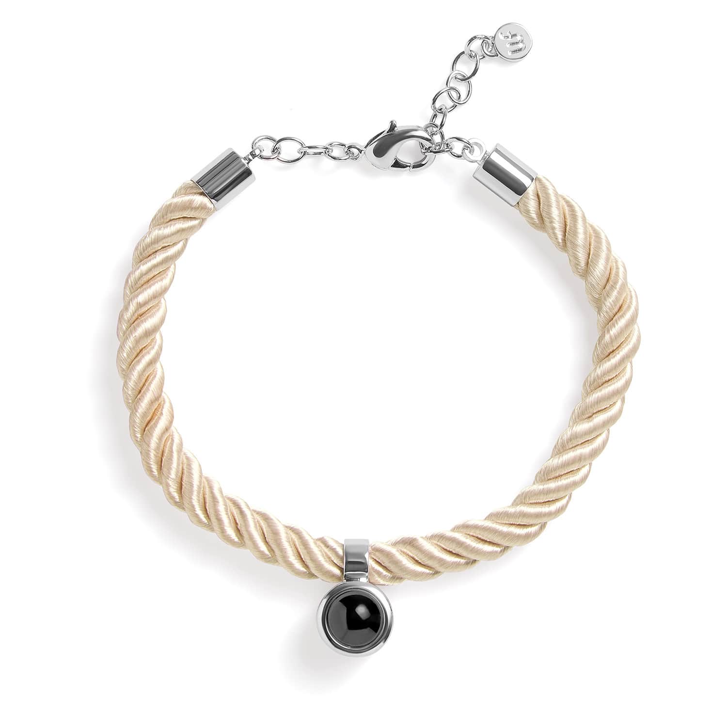 Personalized Rope Circle Photo Bracelet - Image 4