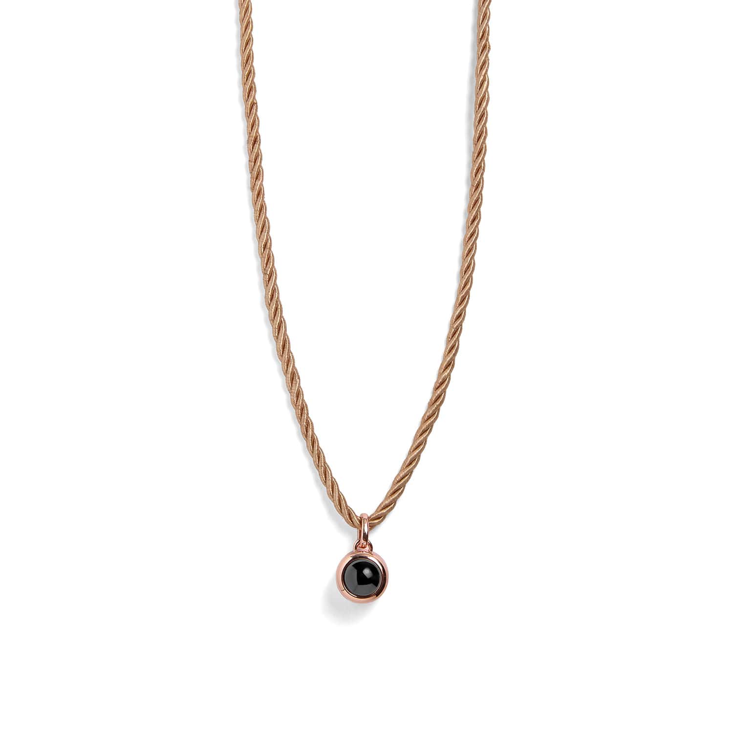 Personalized Rope Circle Photo Necklace - Image 2