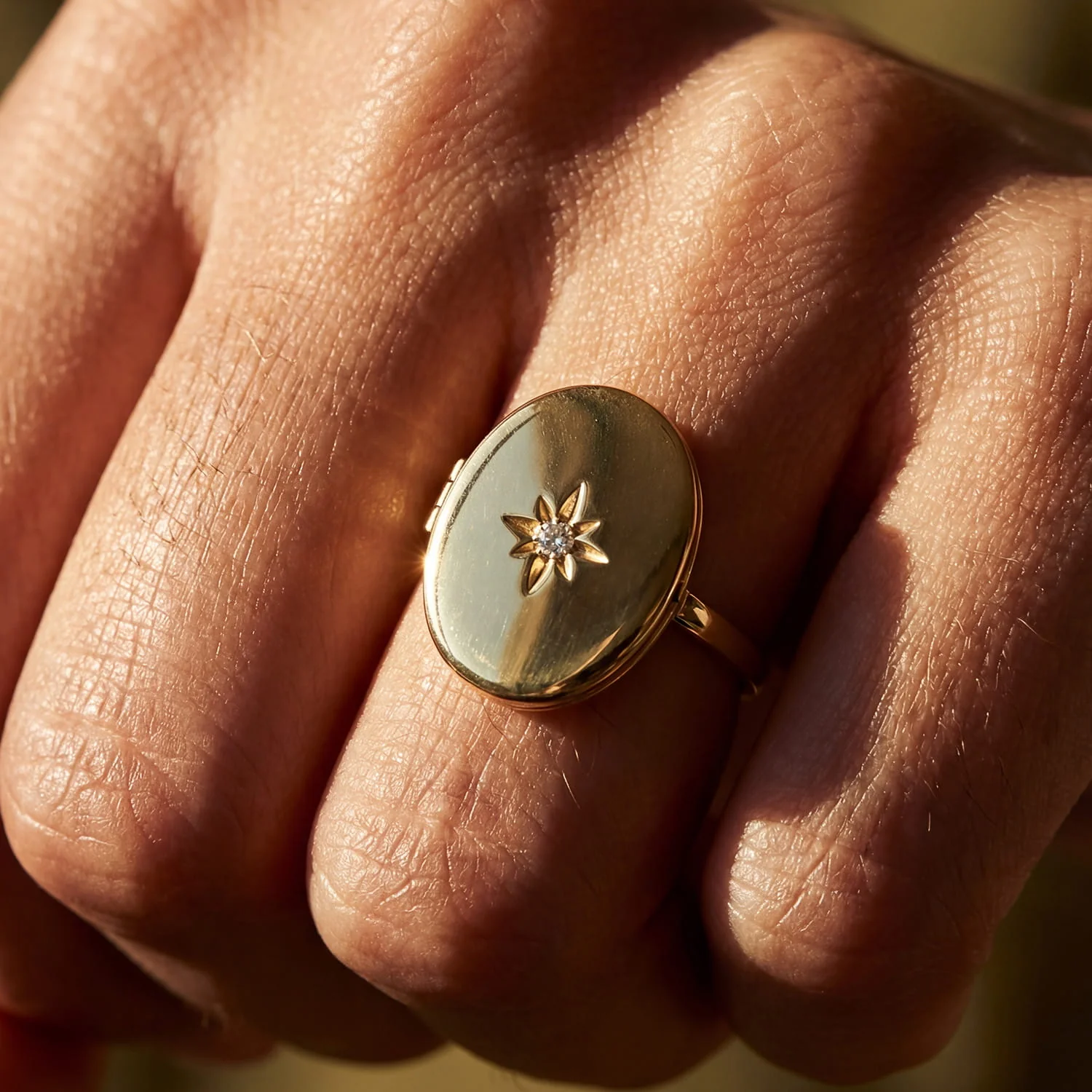 Personalized Star Locket Ring - Image 3