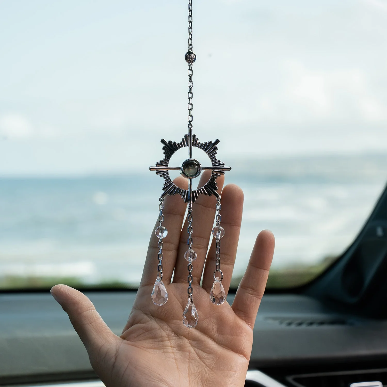 Personalized Sunburst Photo Sun Catcher - Image 4