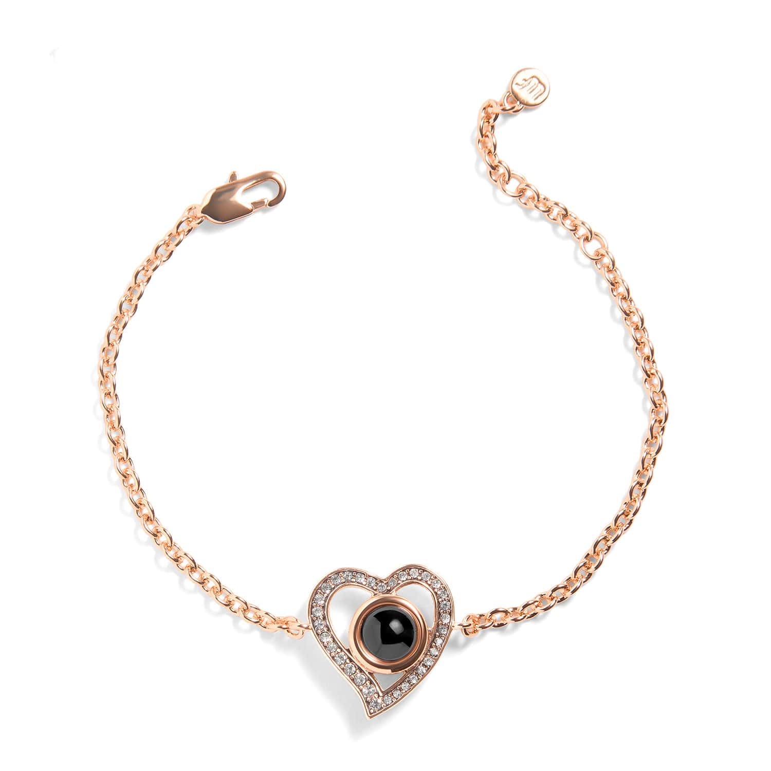 Personalized Vintage Heart Photo Bracelet - Image 3