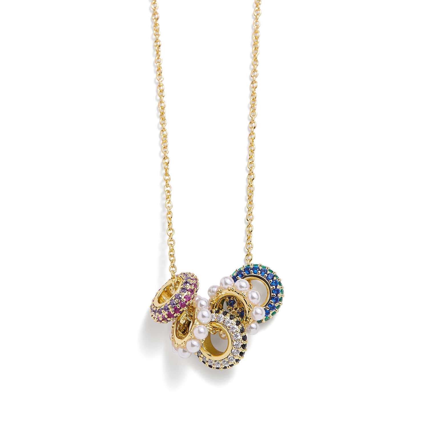 Rondelle Trio Necklace - Image 4