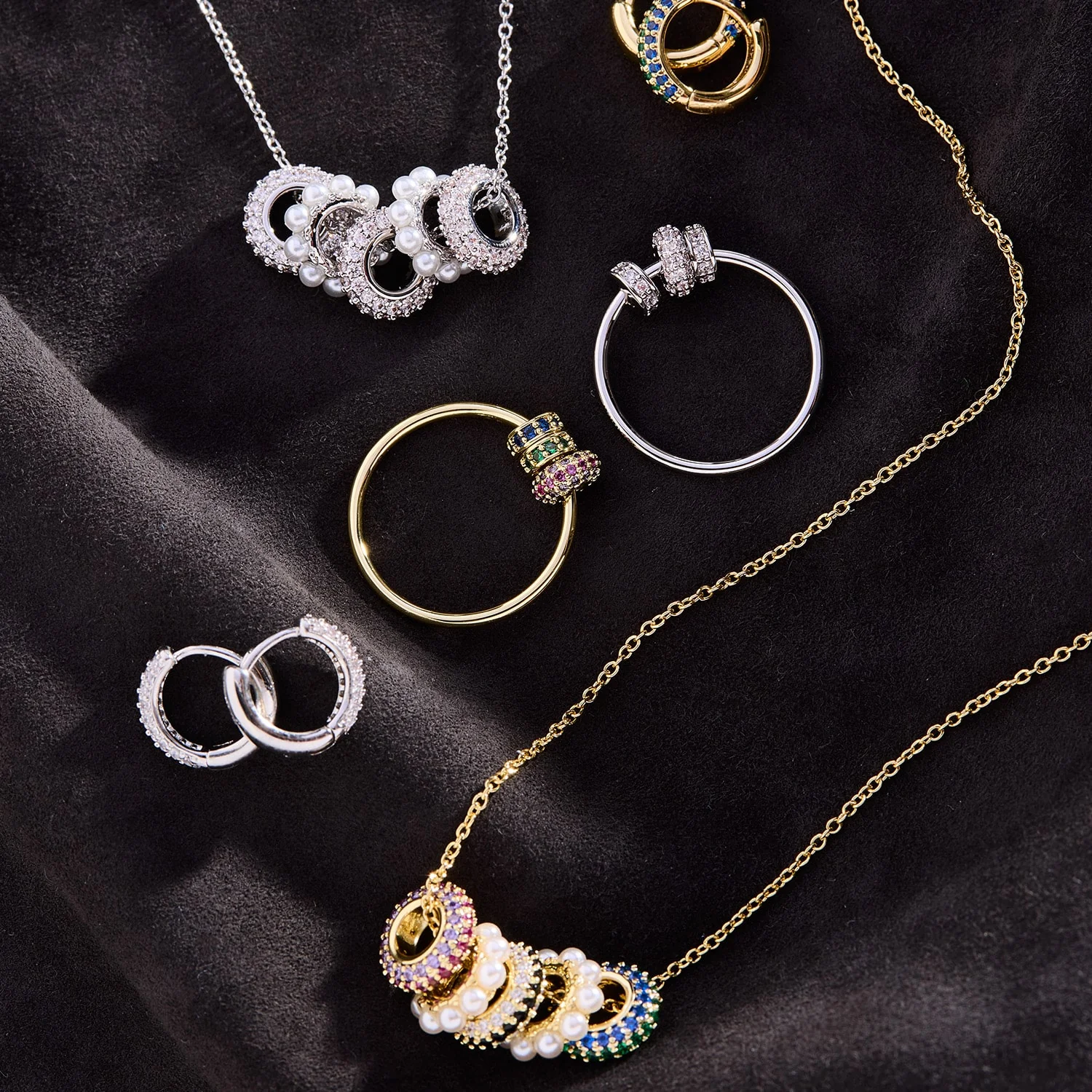 Rondelle Trio Necklace - Image 6