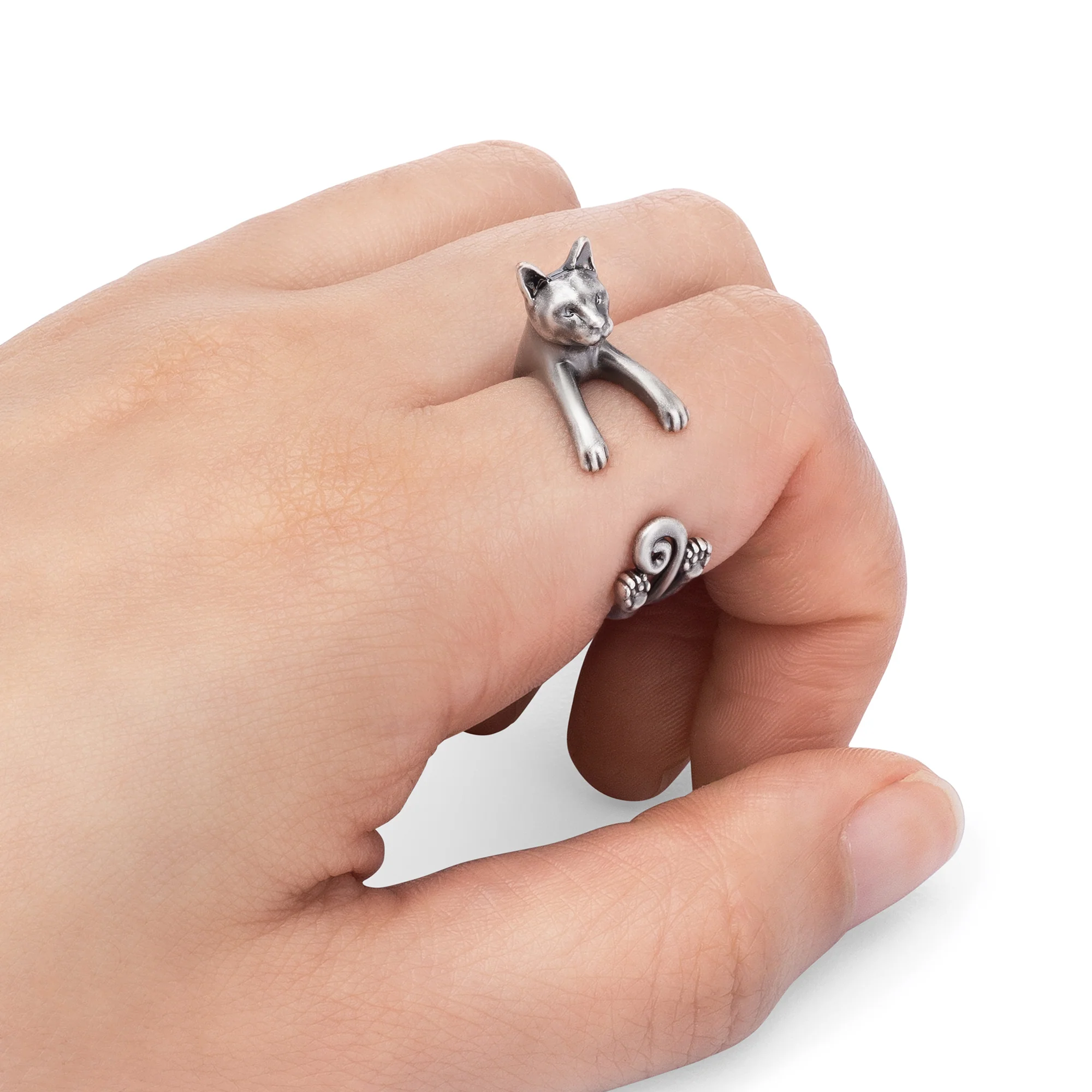 Russian Blue Wrap Ring - Image 2