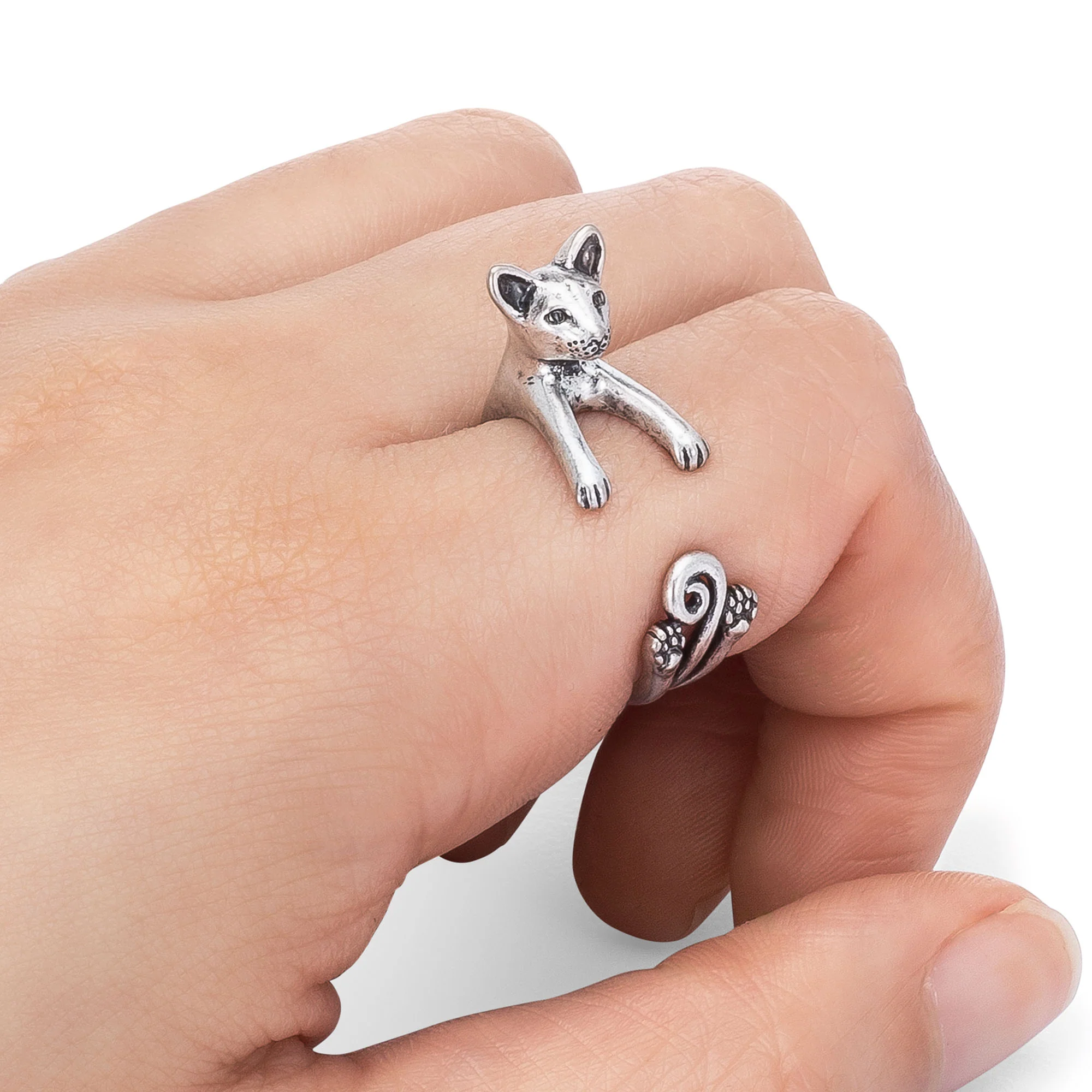 Siamese Cat Wrap Ring - Image 2