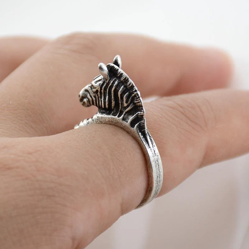 Zebra Wrap Ring - Image 2